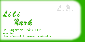 lili mark business card